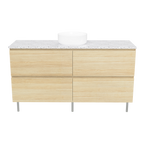 Vanity On Legs 1500 Centre WG Basin SilkSurface AC Top