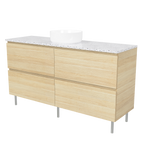 Vanity On Legs 1500 Centre WG Basin SilkSurface AC Top