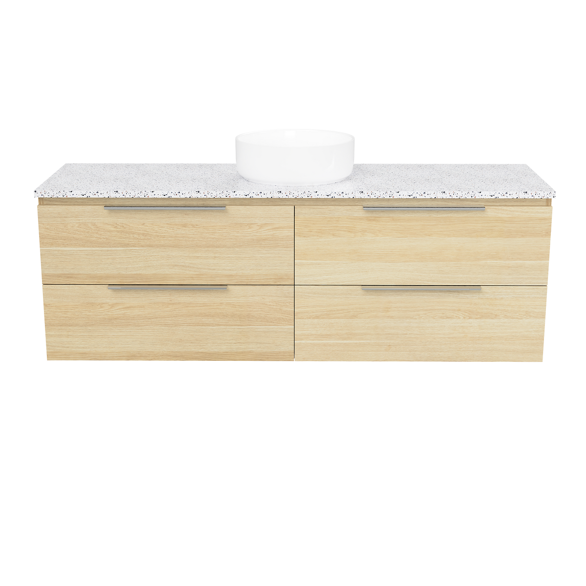 Vanity Wall Hung 1500 Centre WG Basin SilkSurface AC Top