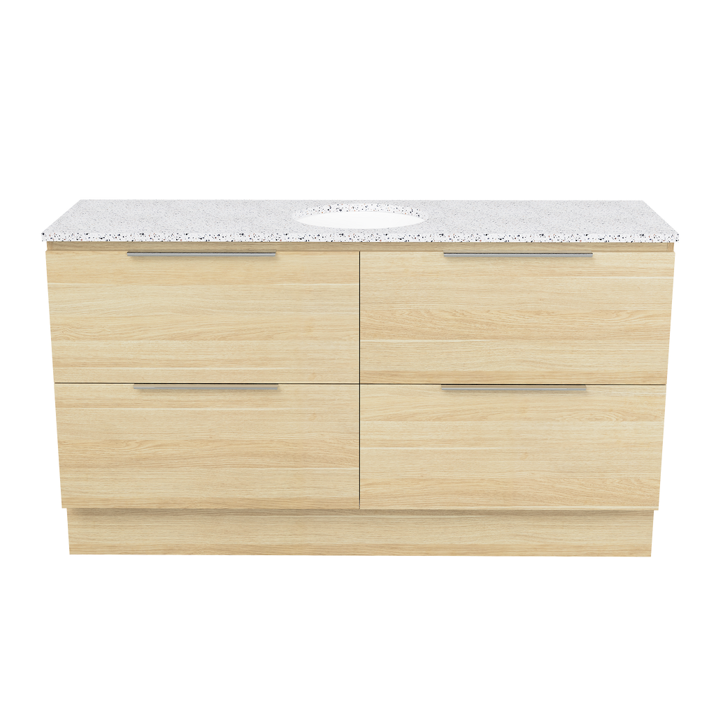 Vanity Floor Standing 1500 Centre WG Basin SilkSurface UC Top