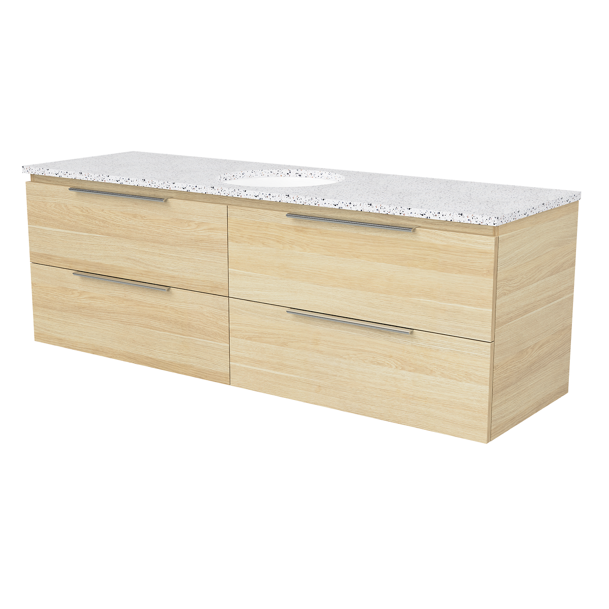 Vanity Wall Hung 1500 Centre WG Basin SilkSurface UC Top
