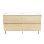 Vanity On Legs 1500 Double Bowl Alpha Top