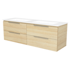 Vanity Wall Hung 1500 Double Bowl Alpha Top