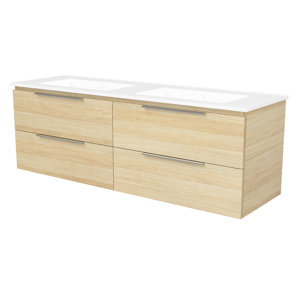 Vanity Wall Hung 1500 Double Bowl Alpha Top