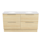 Vanity Floor Standing 1500 Double WG Basins SilkSurface AC Top
