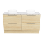 Vanity Floor Standing 1500 Double WG Basins SilkSurface UC Top