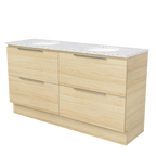 Vanity Floor Standing 1500 Double WG Basins SilkSurface UC Top
