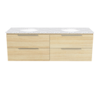 Vanity Wall Hung 1500 Double WG Basins SilkSurface UC Top