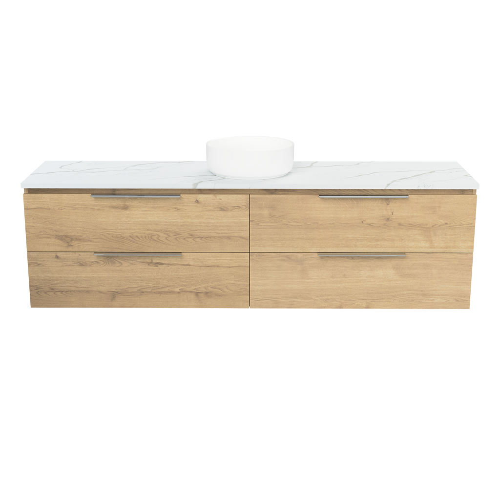 Vanity Wall Hung 1800 Centre WG Basin SilkSurface AC Top