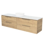 Vanity Wall Hung 1800 Centre WG Basin SilkSurface AC Top