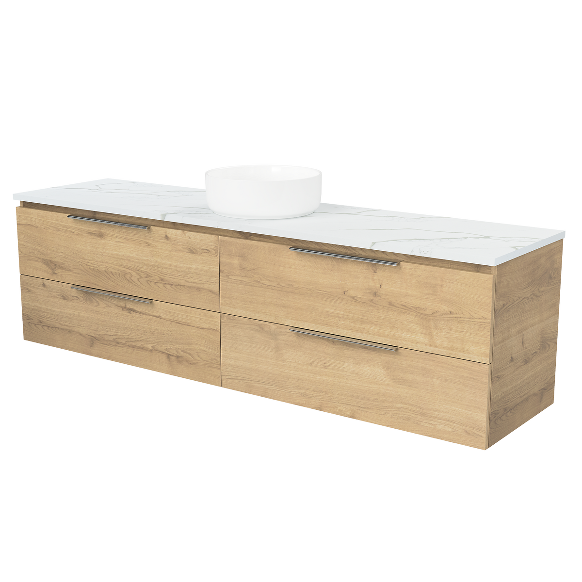 Vanity Wall Hung 1800 Centre WG Basin SilkSurface AC Top