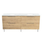 Vanity On Legs 1800 Double WG Basins SilkSurface UC Top