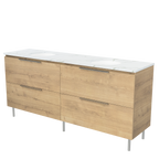 Vanity On Legs 1800 Double WG Basins SilkSurface UC Top