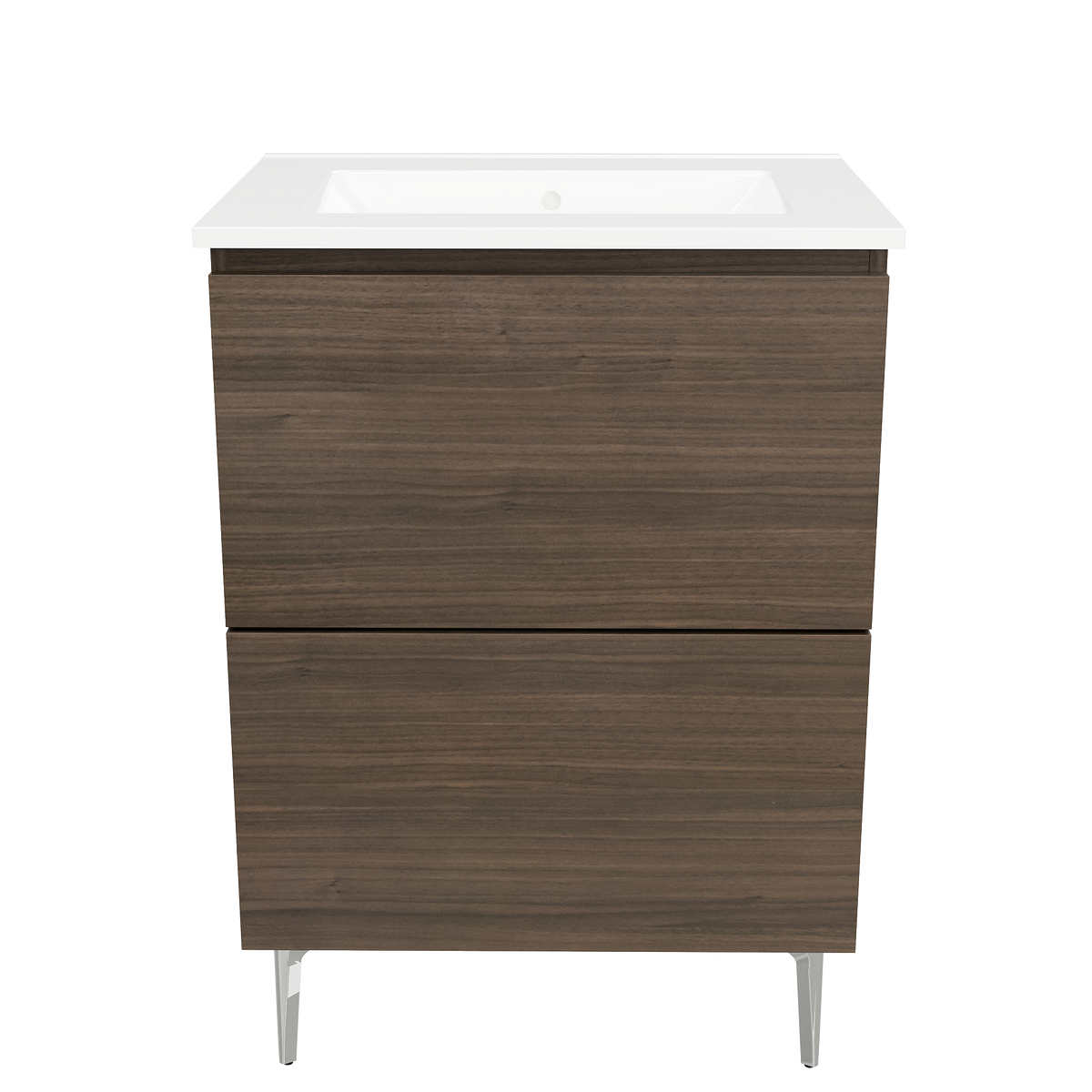 Vanity On Legs 600 Centre Bowl Alpha Top