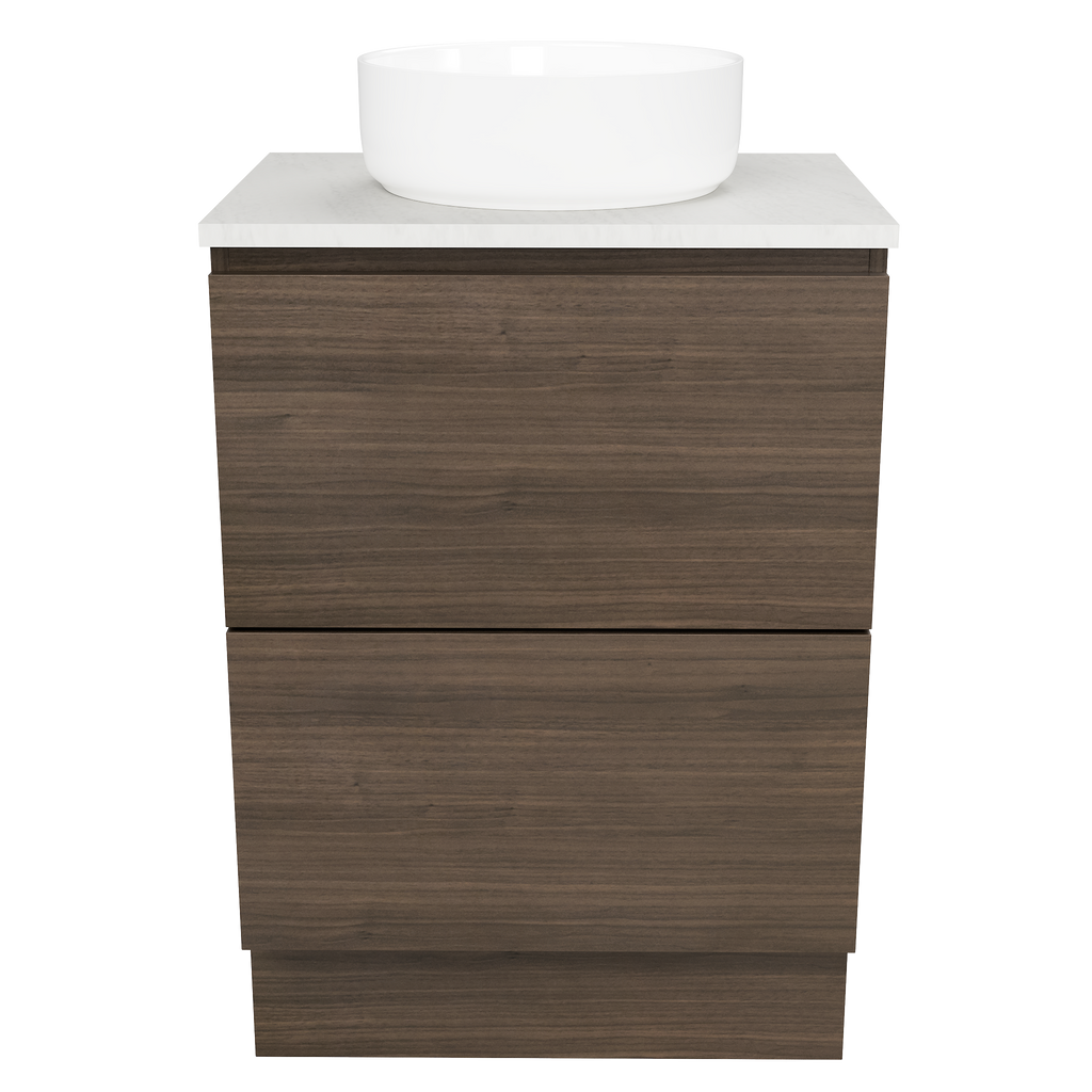Vanity Floor Standing 600 Centre WG Basin SilkSurface AC Top