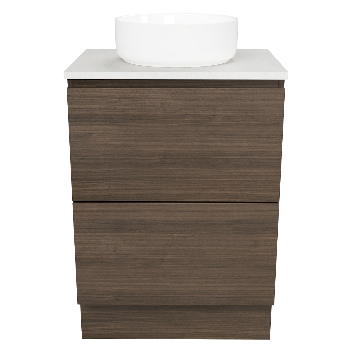 Vanity Floor Standing 600 Centre WG Basin SilkSurface AC Top