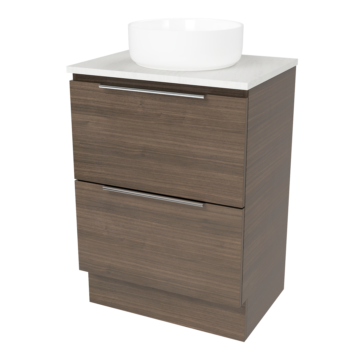 Vanity Floor Standing 600 Centre WG Basin SilkSurface AC Top
