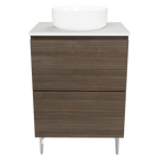 Vanity On Legs 600 Centre WG Basin SilkSurface AC Top