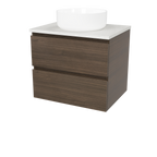 Vanity Wall Hung 600 Centre WG Basin SilkSurface AC Top
