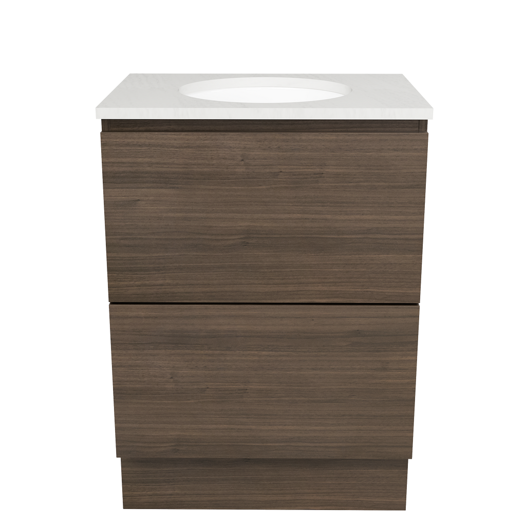 Vanity Floor Standing 600 Centre WG Basin SilkSurface UC Top