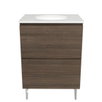 Vanity On Legs 600 Centre WG Basin SilkSurface UC Top