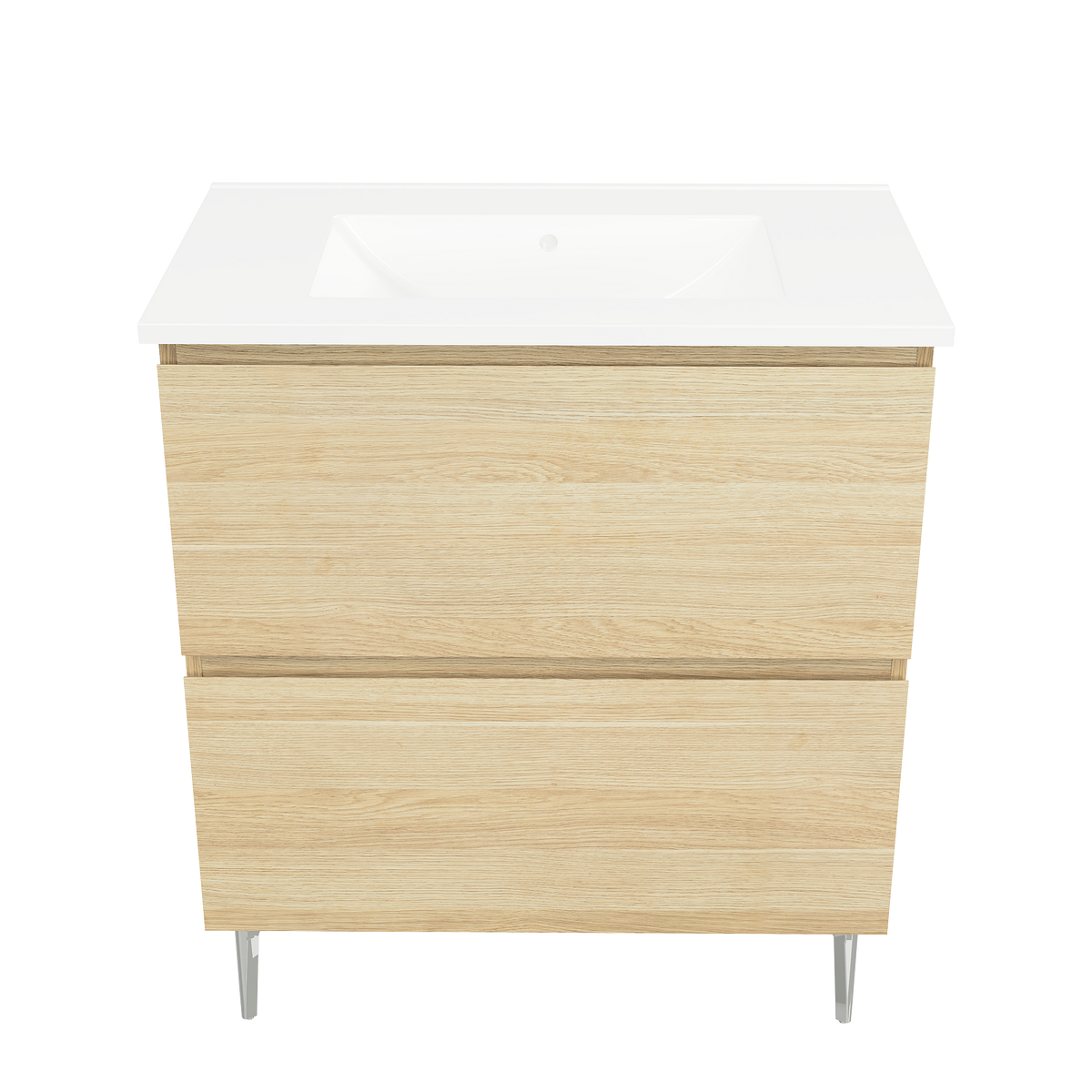 Vanity On Legs 750 Centre Bowl Alpha Top