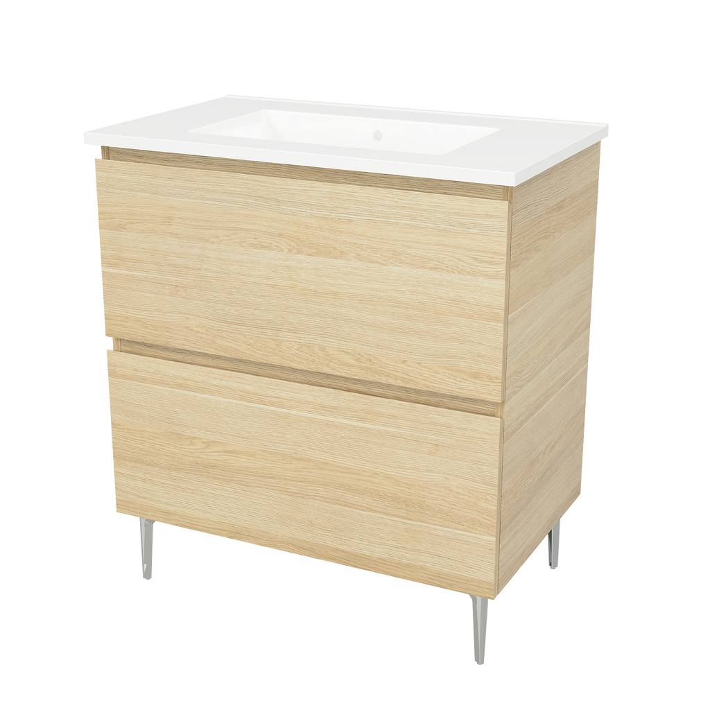 Vanity On Legs 750 Centre Bowl Alpha Top