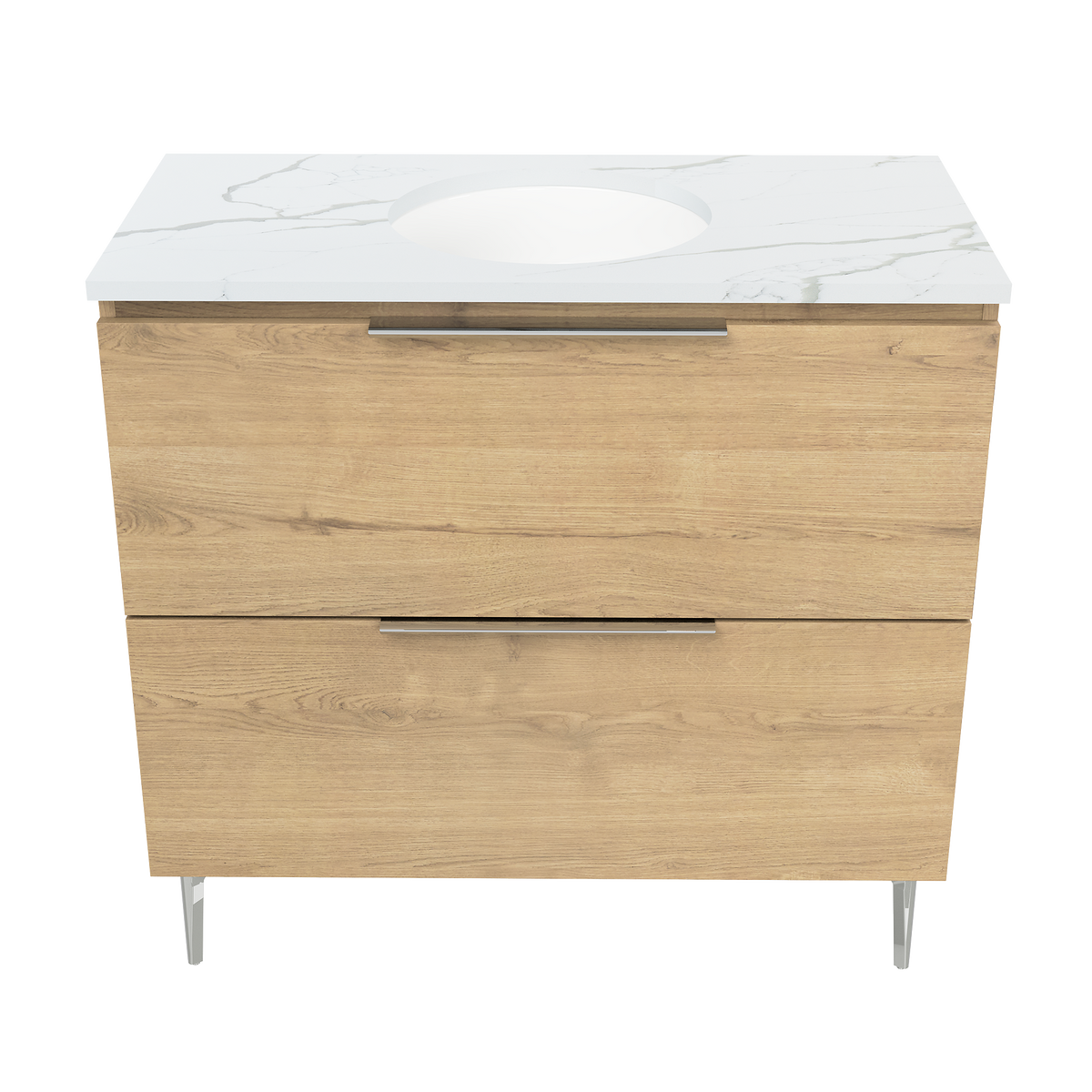 Vanity On Legs 900 Centre WG Basin SilkSurface UC Top