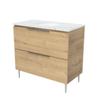 Vanity On Legs 900 Centre WG Basin SilkSurface UC Top