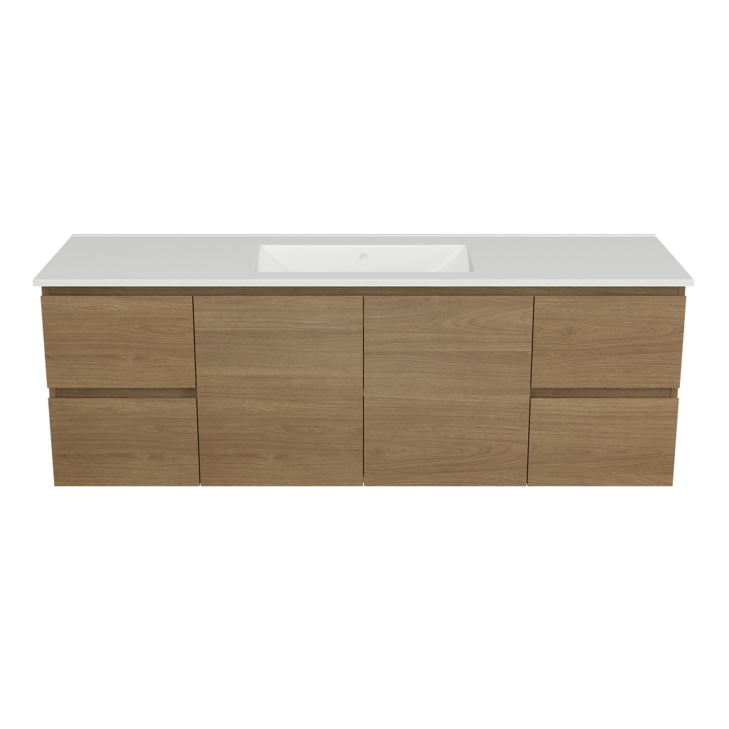 Vanity Wall Hung 1500 Centre Bowl Alpha Top