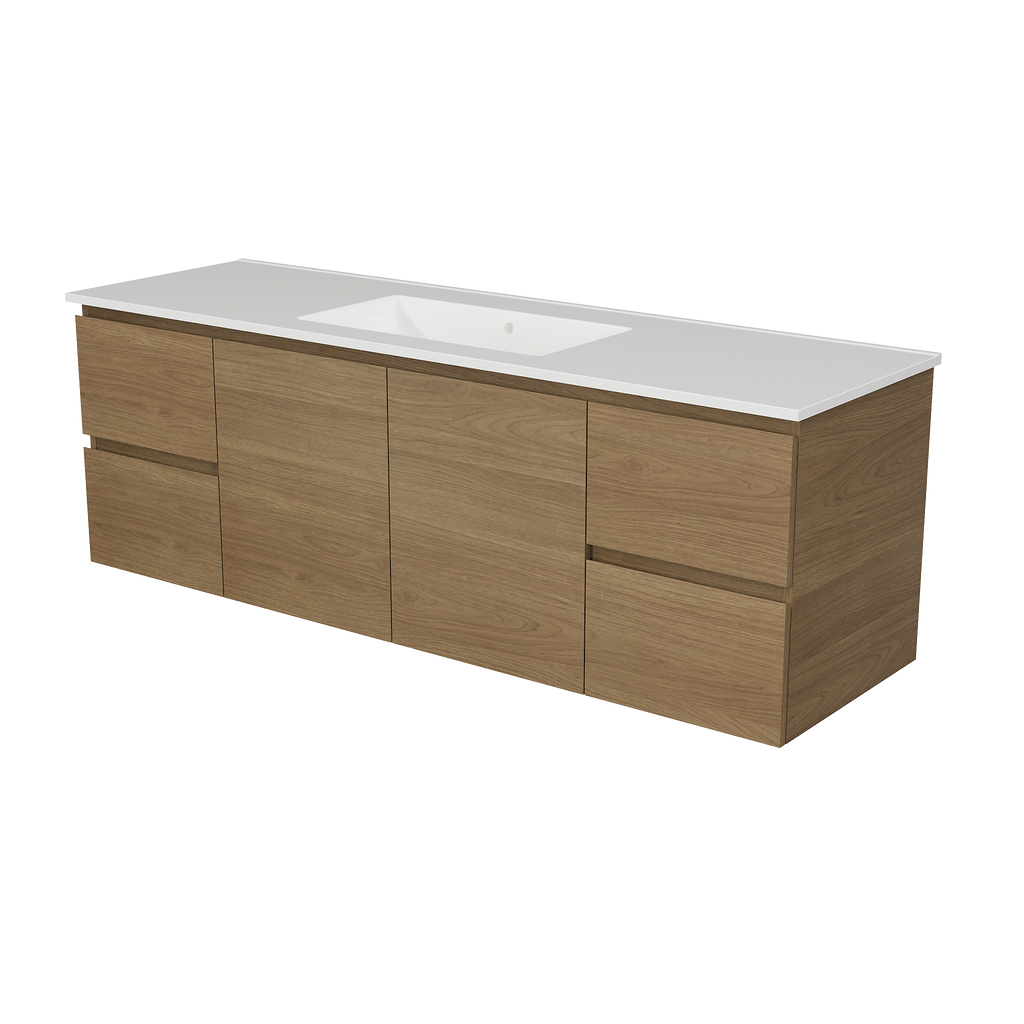 Vanity Wall Hung 1500 Centre Bowl Alpha Top
