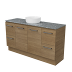 Vanity Floor Standing 1500 Centre WG Basin SilkSurface AC Top