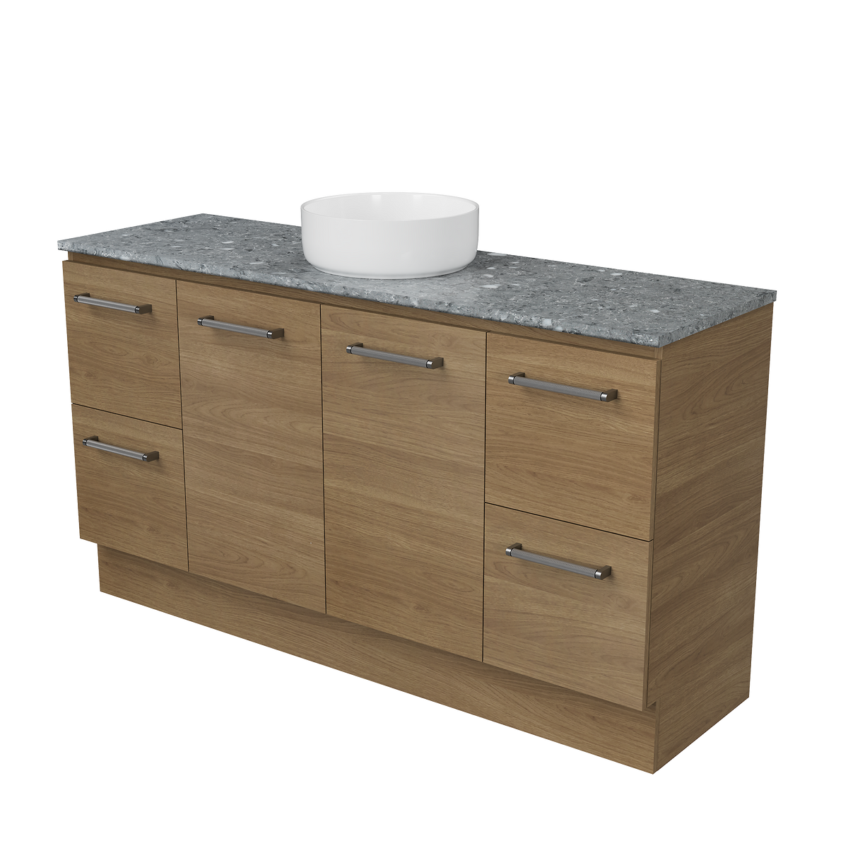 Vanity Floor Standing 1500 Centre WG Basin SilkSurface AC Top