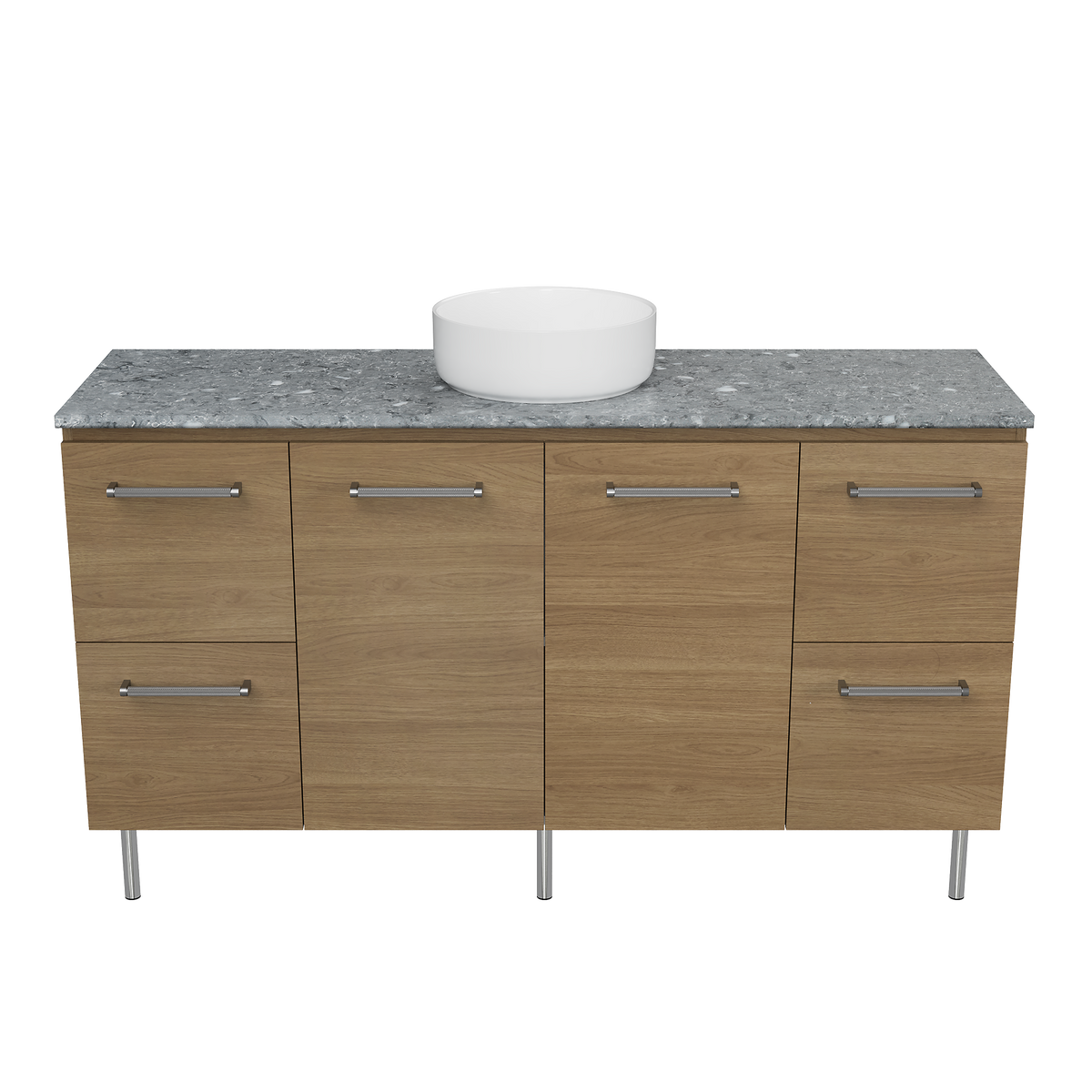 Vanity On Legs 1500 Centre WG Basin SilkSurface AC Top