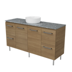 Vanity On Legs 1500 Centre WG Basin SilkSurface AC Top