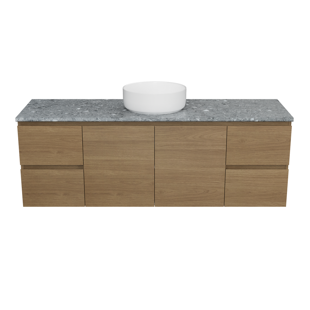 Vanity Wall Hung 1500 Centre WG Basin SilkSurface AC Top