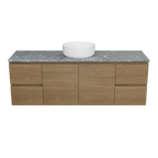 Vanity Wall Hung 1500 Centre WG Basin SilkSurface AC Top