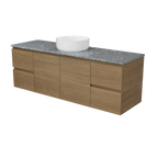 Vanity Wall Hung 1500 Centre WG Basin SilkSurface AC Top