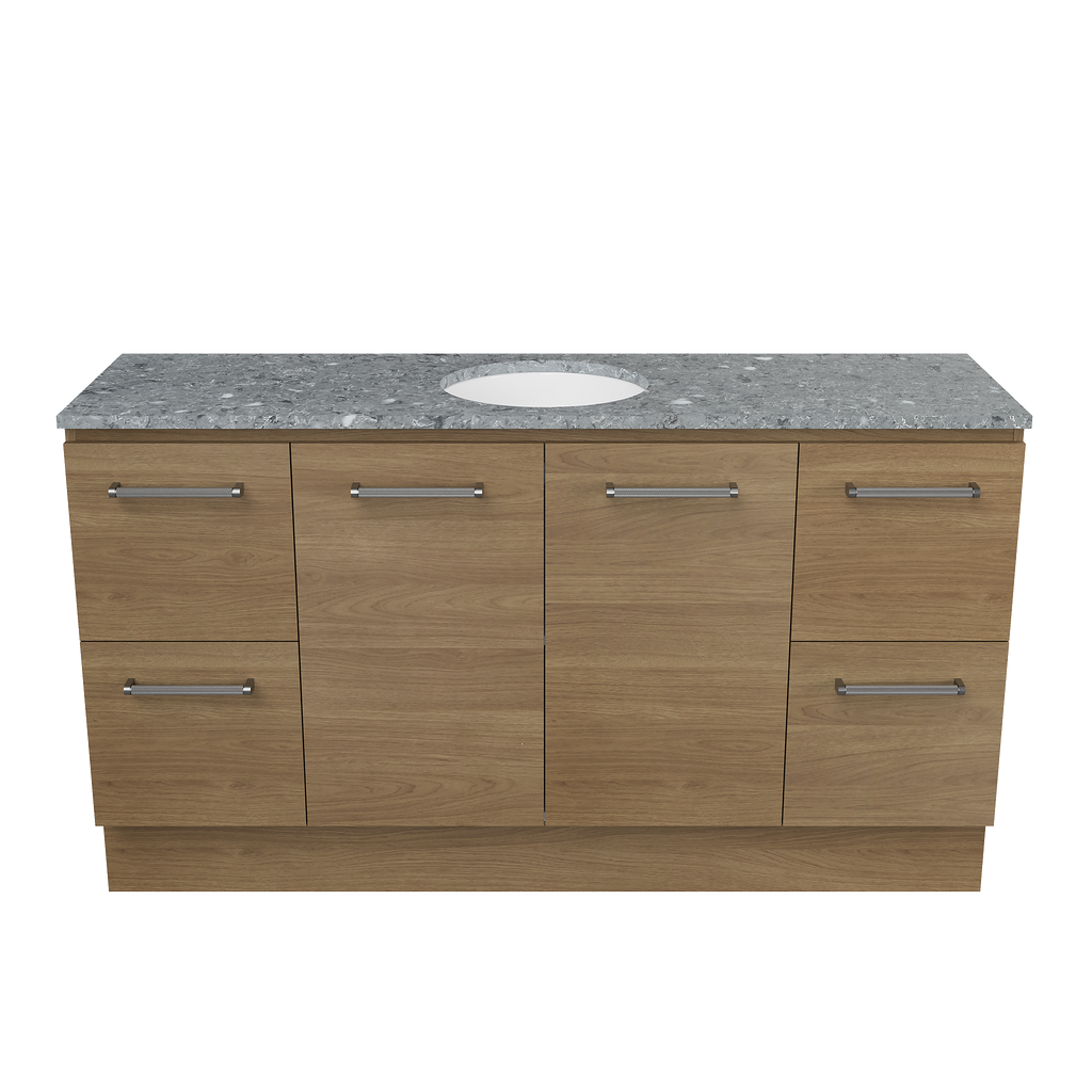 Vanity Floor Standing 1500 Centre WG Basin SilkSurface UC Top