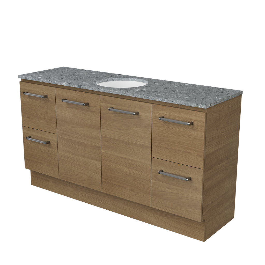 Vanity Floor Standing 1500 Centre WG Basin SilkSurface UC Top
