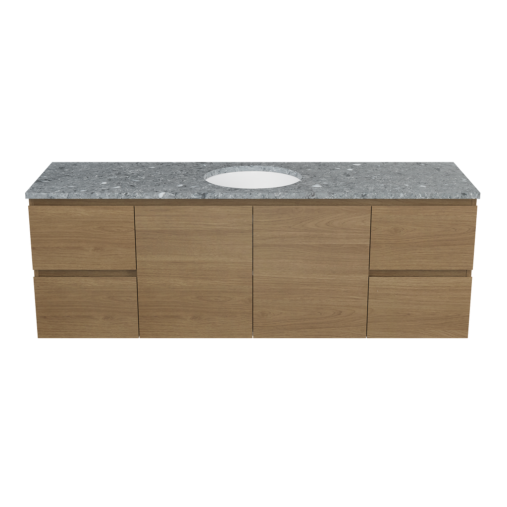 Vanity Wall Hung 1500 Centre WG Basin SilkSurface UC Top