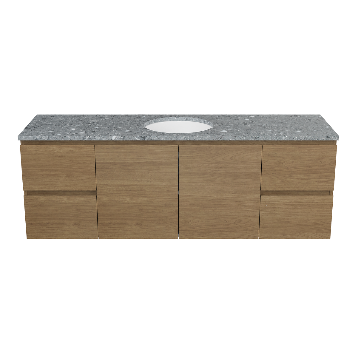 Vanity Wall Hung 1500 Centre WG Basin SilkSurface UC Top