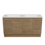 Vanity Floor Standing 1500 Double Bowl Alpha Top