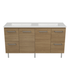 Vanity On Legs 1500 Double Bowl Alpha Top