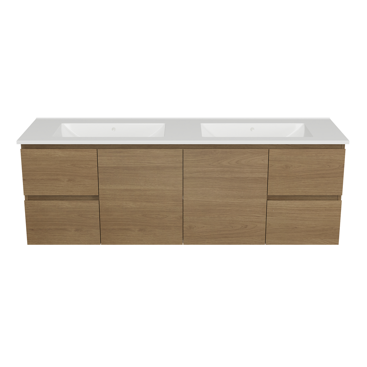 Vanity Wall Hung 1500 Double Bowl Alpha Top