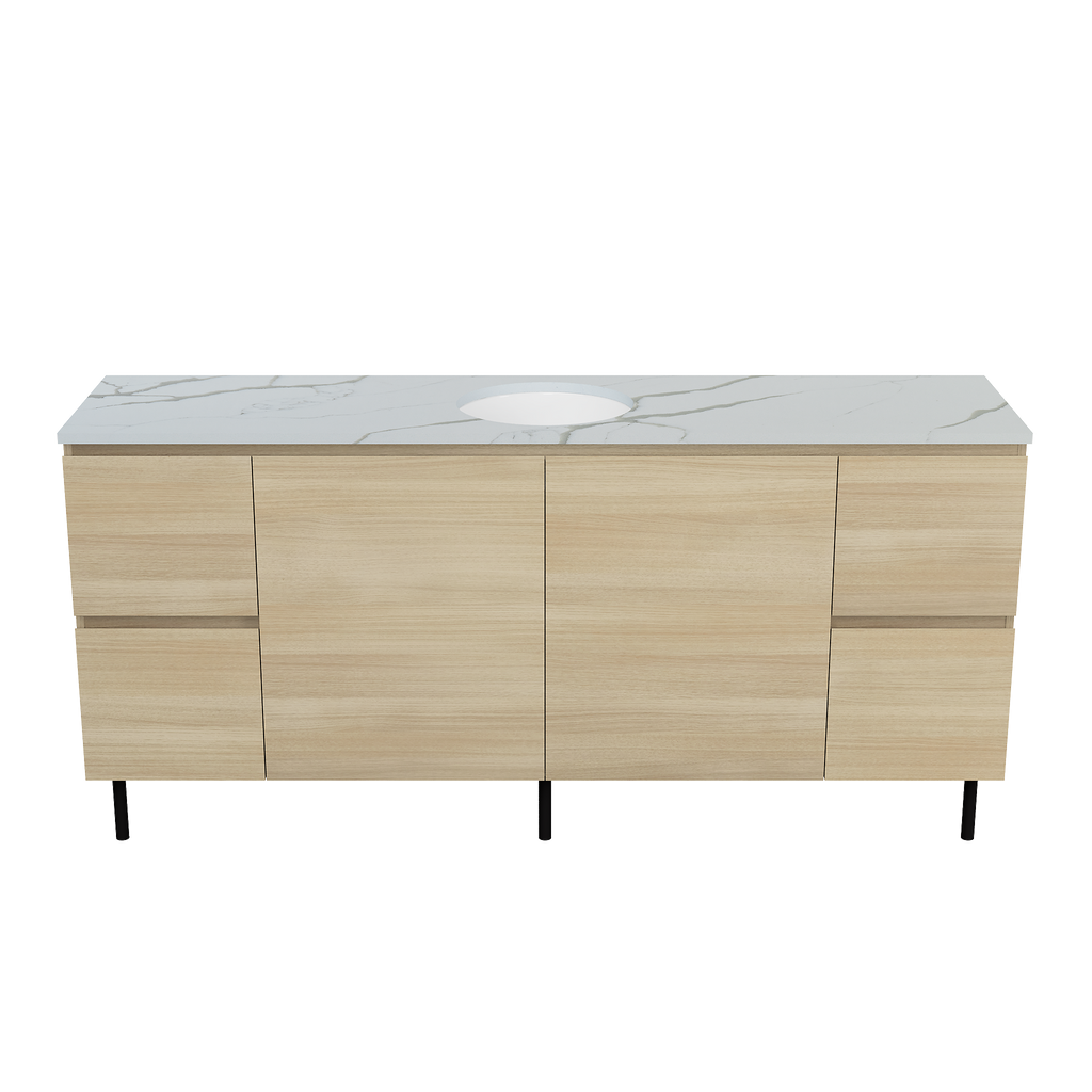 Vanity On Legs 1800 Centre WG Basin SilkSurface UC Top