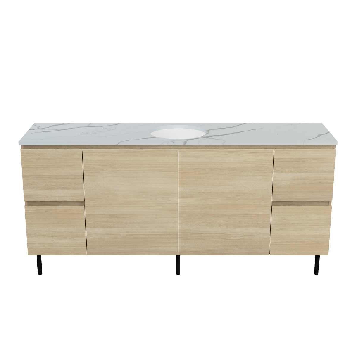 Vanity On Legs 1800 Centre WG Basin SilkSurface UC Top