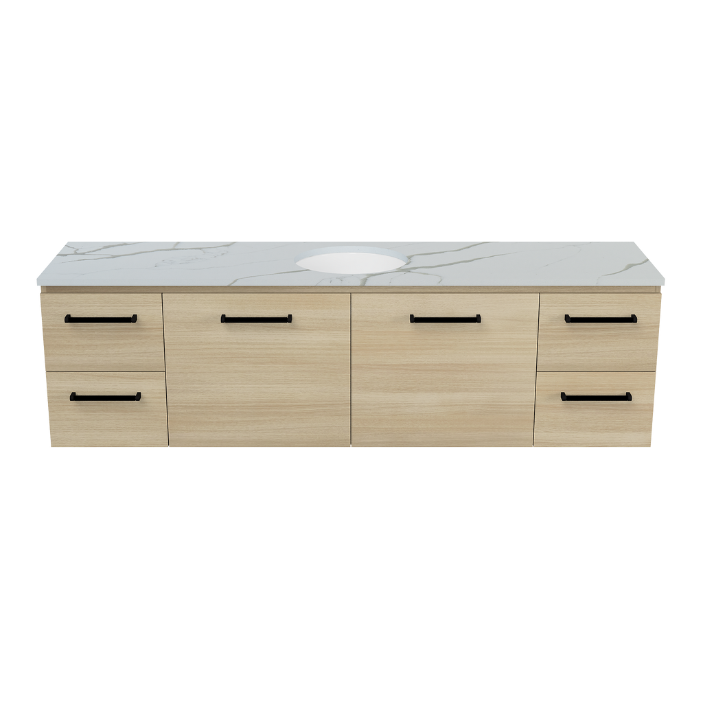 Vanity Wall Hung 1800 Centre WG Basin SilkSurface UC Top