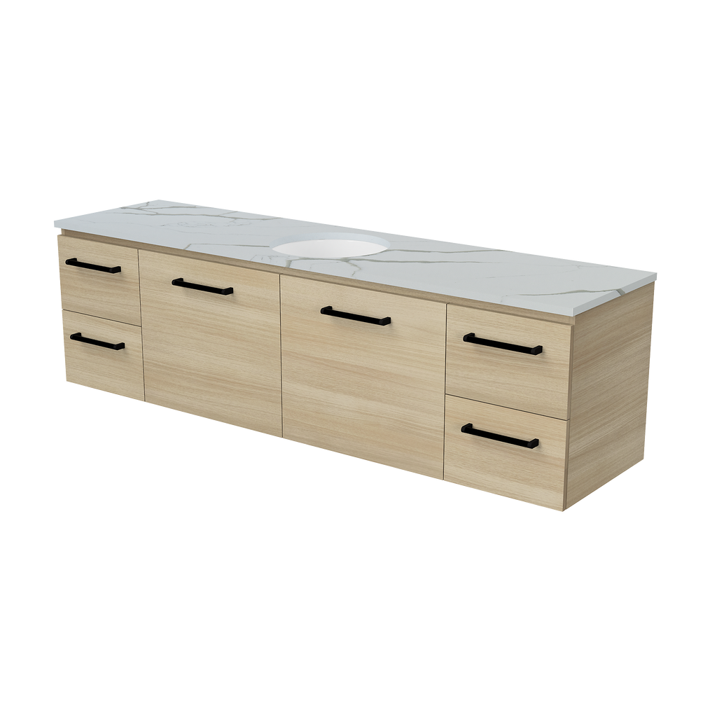 Vanity Wall Hung 1800 Centre WG Basin SilkSurface UC Top