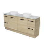Vanity Floor Standing 1800 Double WG Basins SilkSurface AC Top